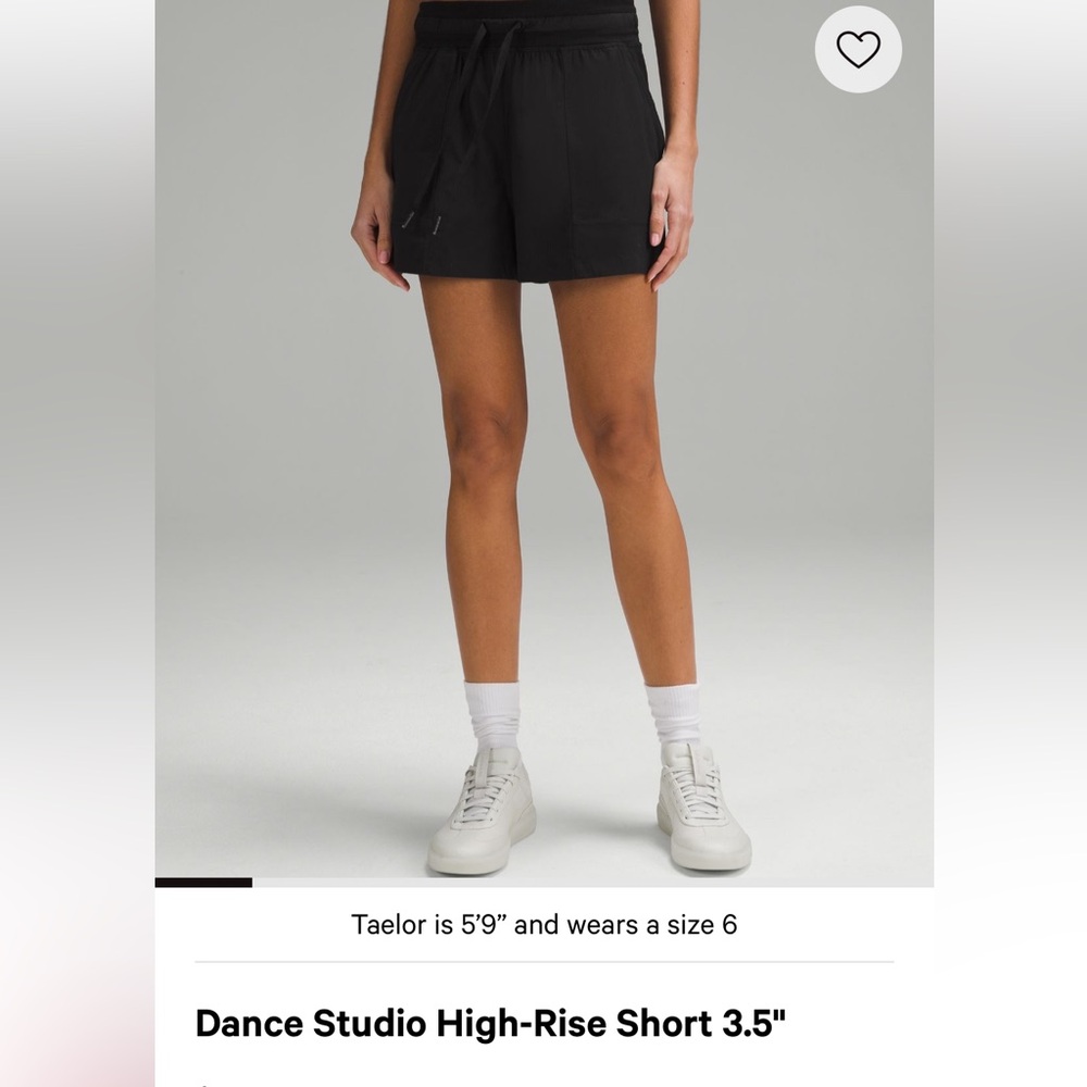 Lululemon Dance Studio High Rise Short 3.5 inseam